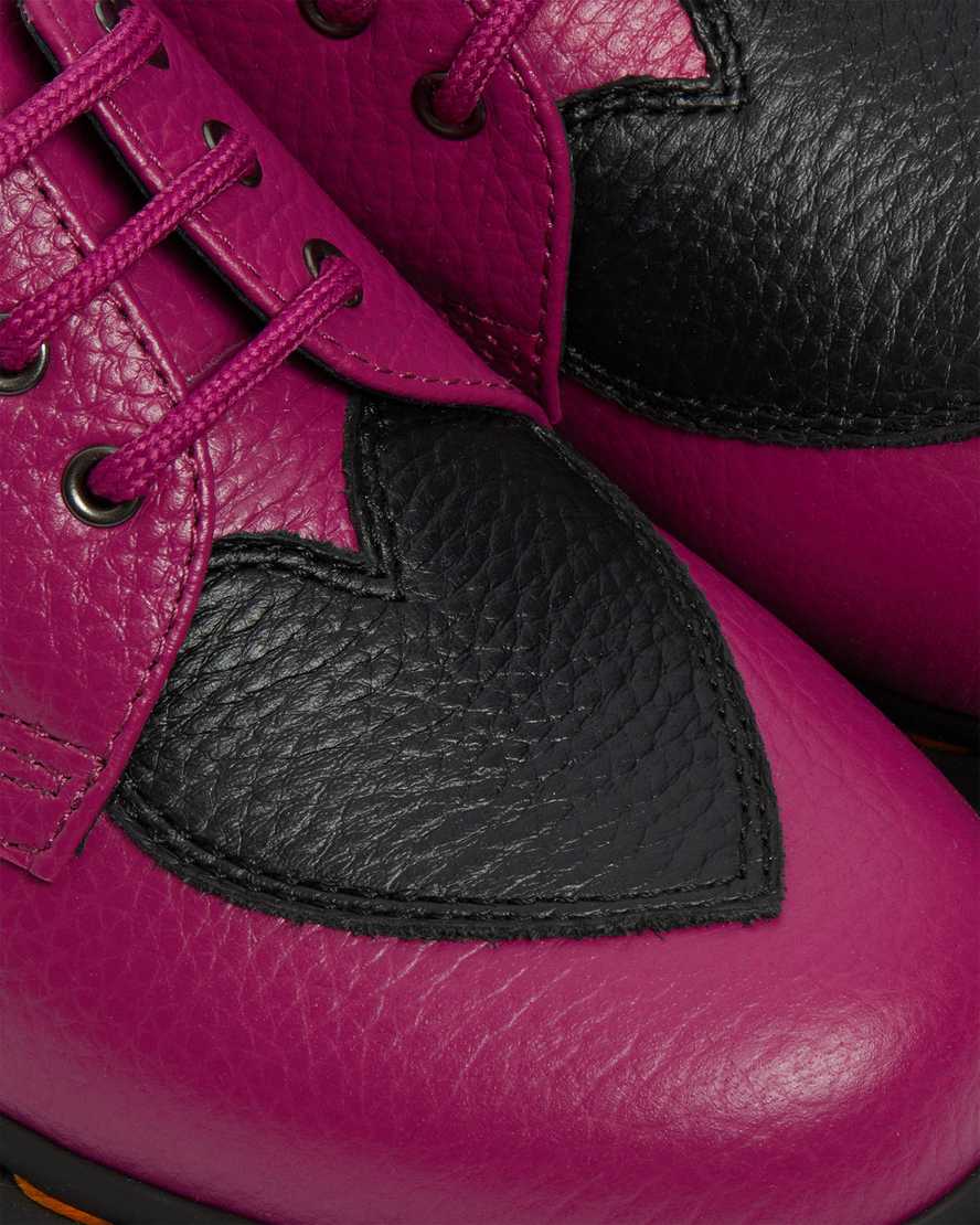 pinkfarbene dr. martens 1461 amore damen-oxfordschuhe