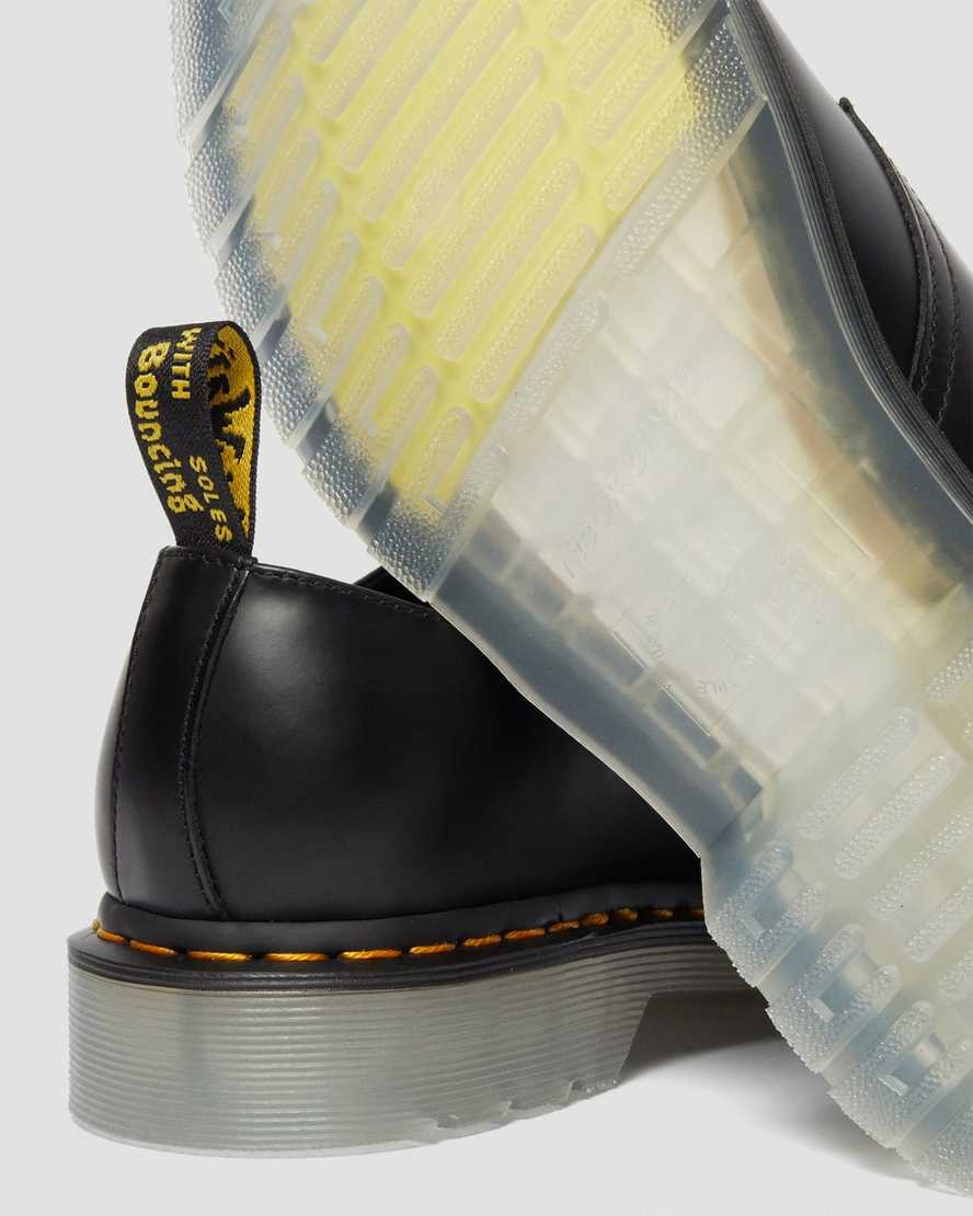 schwarze dr. martens 1461 iced smooth damen-oxfordschuhe