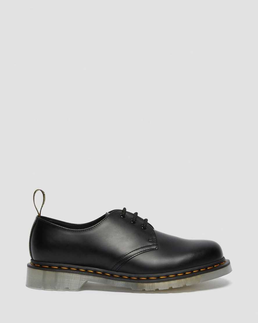 schwarze dr. martens 1461 iced smooth damen-oxfordschuhe