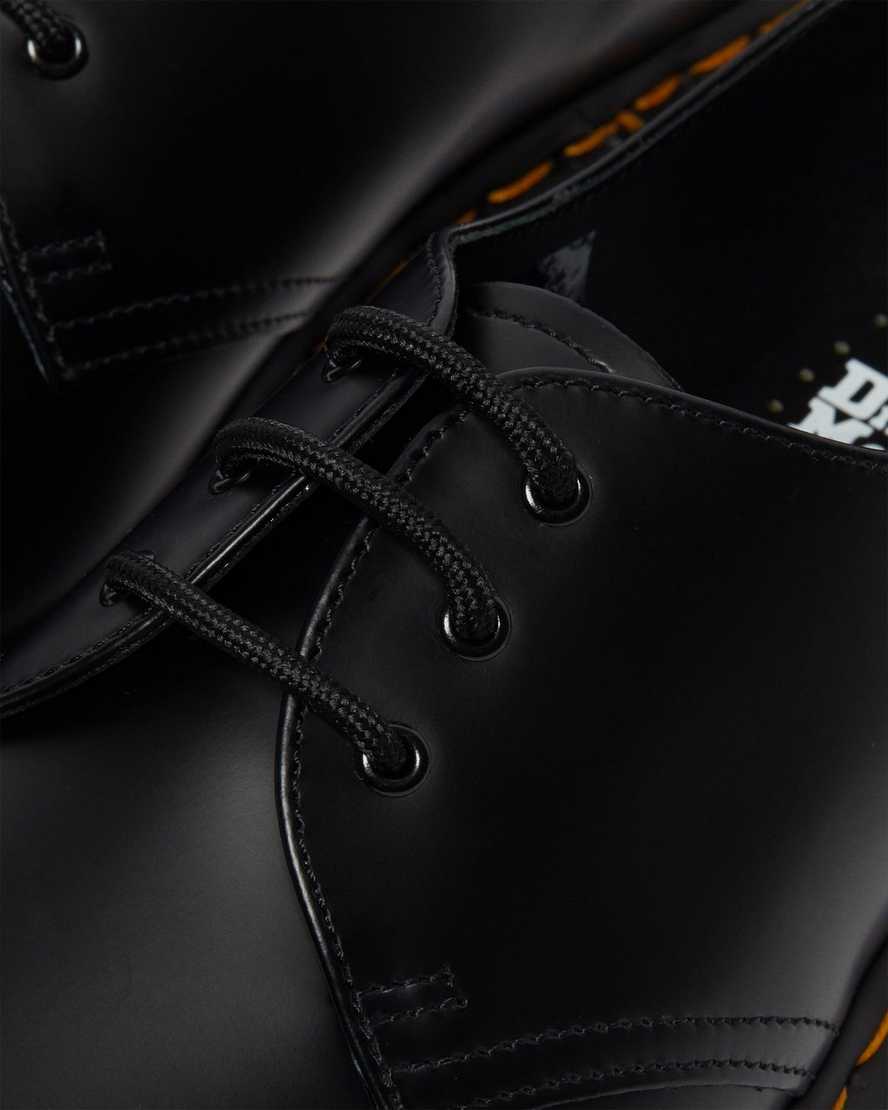 schwarze dr. martens 1461 iced smooth damen-oxfordschuhe