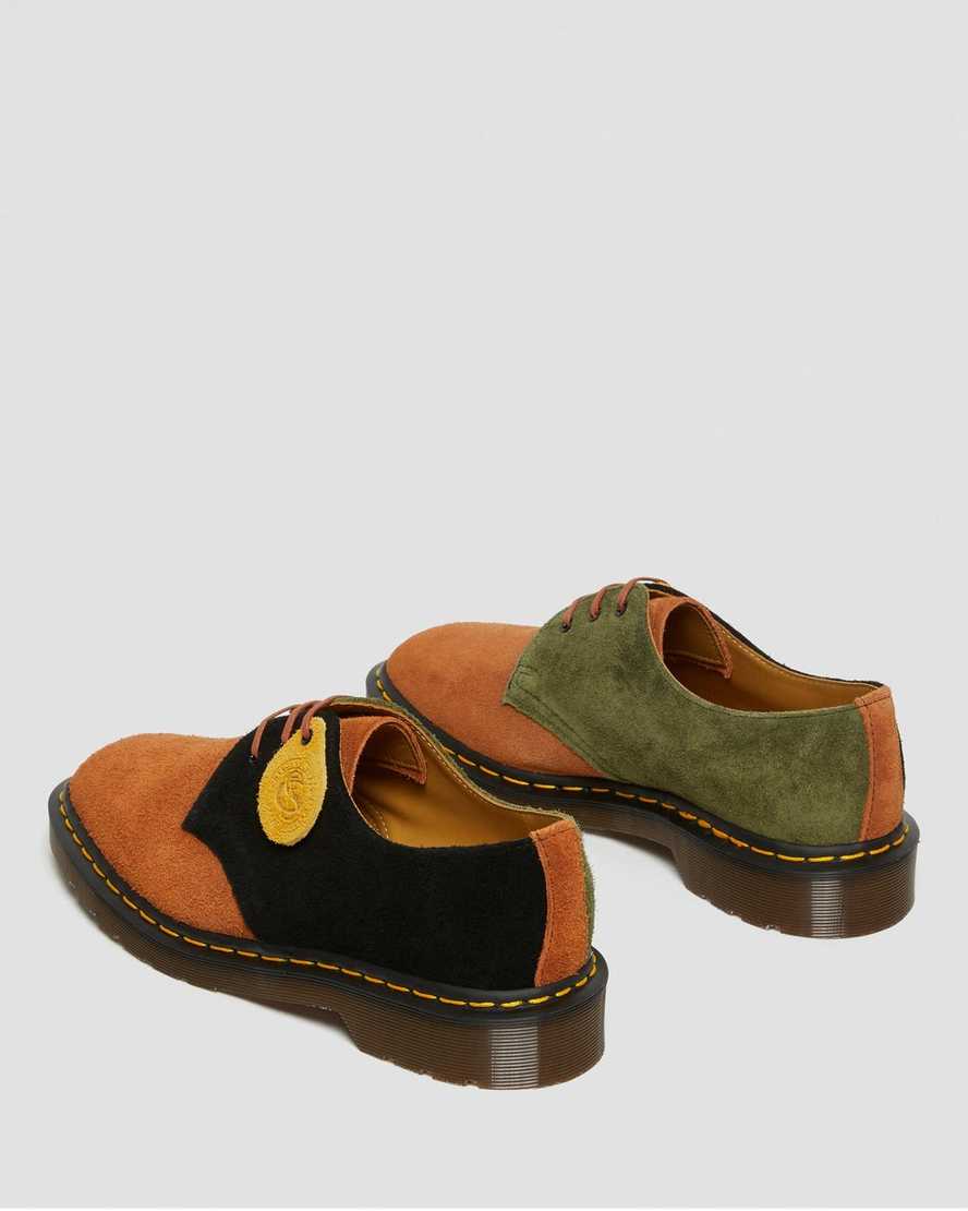 dr. martens 1461 damen-oxfordschuhe braun-schwarz hergestellt in england