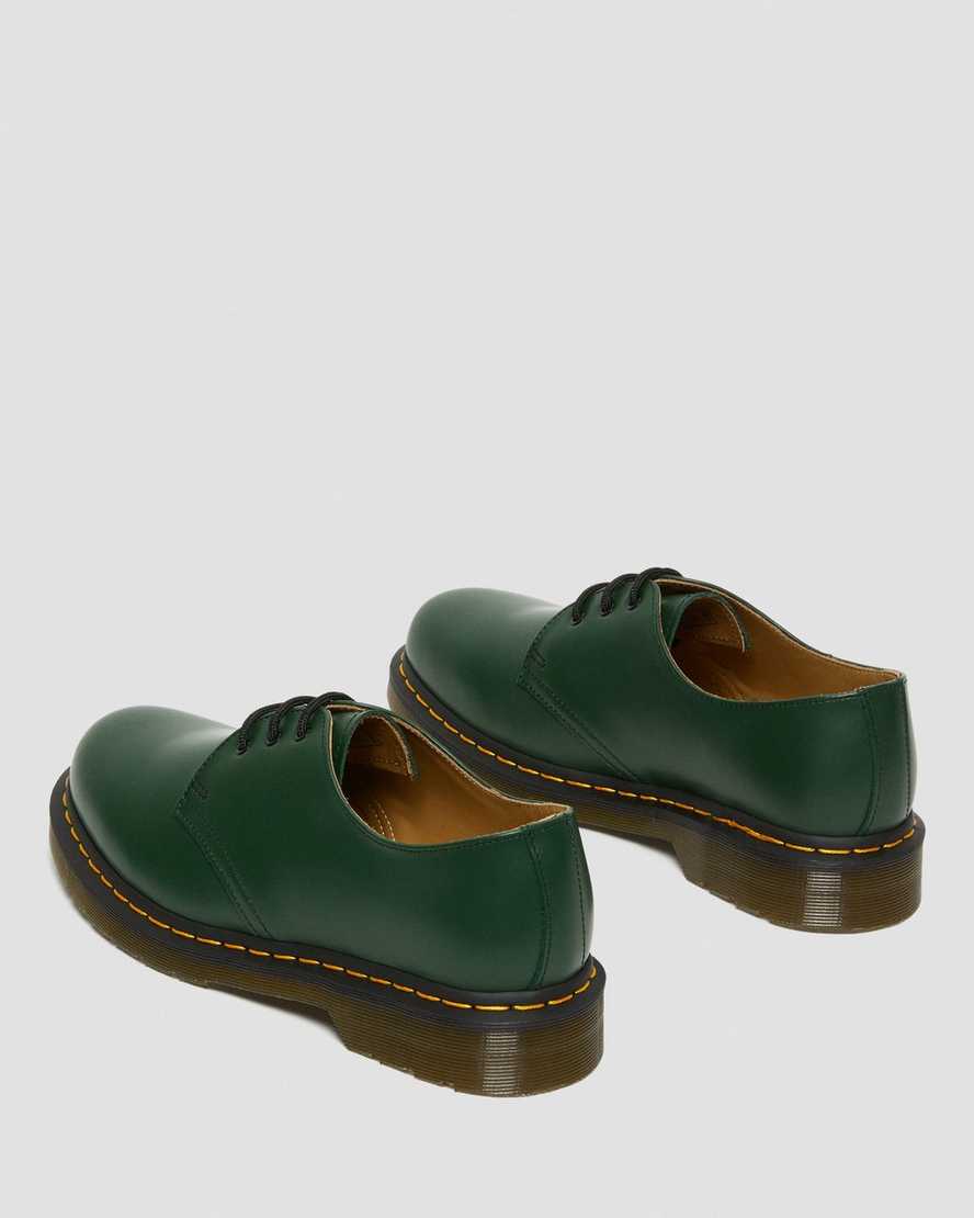 grüne dr. martens 1461 smooth damen-oxfordschuhe