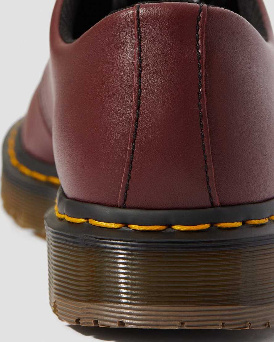rote dr. martens 1461 rutschfeste damen-oxfordschuhe