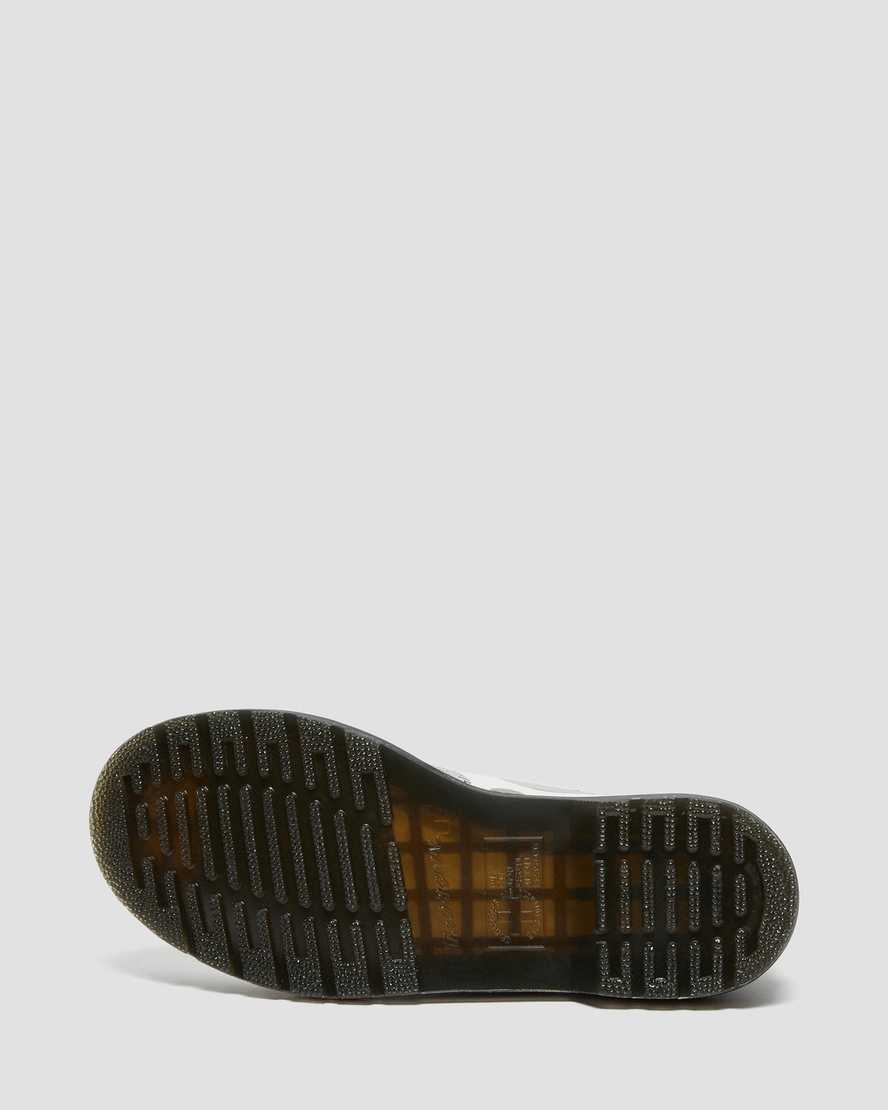 weiße und schwarze dr. martens 1461 polka dot glatte damen-oxfordschuhe