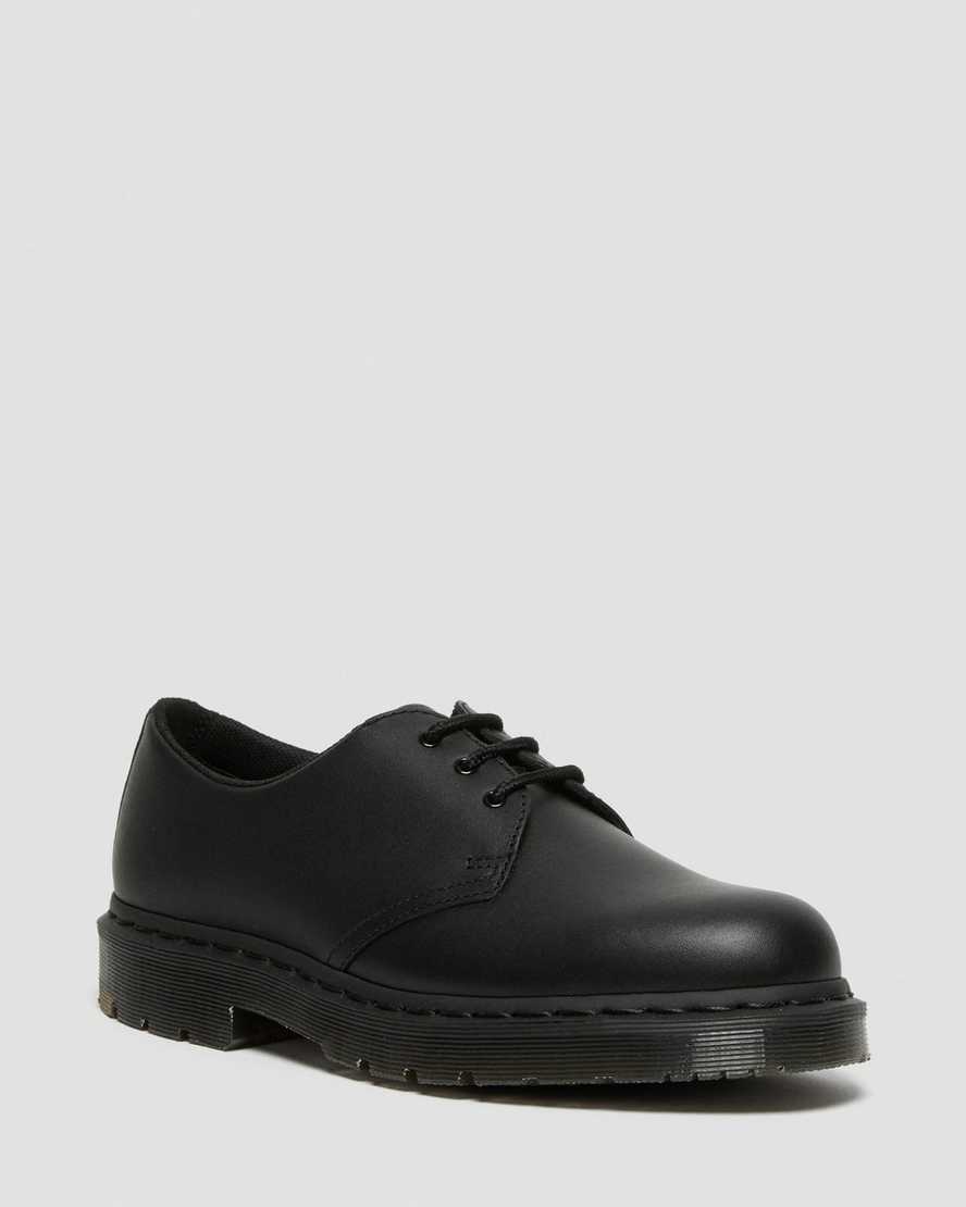 schwarze dr. martens 1461 mono rutschfeste damen-oxfordschuhe