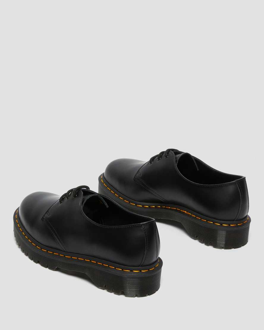schwarze dr. martens 1461 bex smooth damen-oxfordschuhe