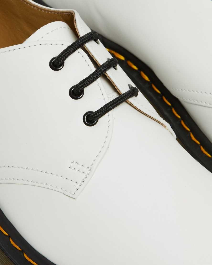 weiße dr. martens 1461 glatte damen-oxfordschuhe