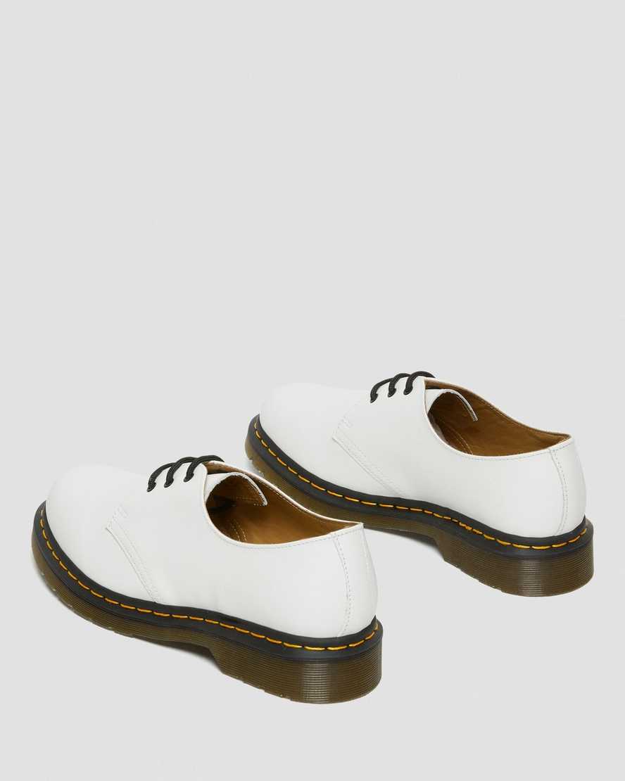 weiße dr. martens 1461 glatte damen-oxfordschuhe