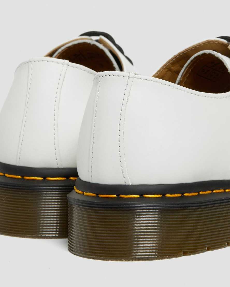 weiße dr. martens 1461 glatte damen-oxfordschuhe