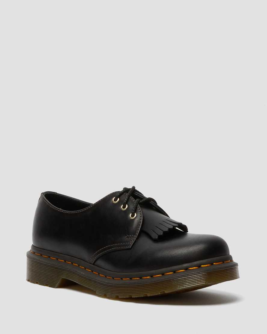schwarze dr. martens 1461 abruzzo damen-oxfordschuhe
