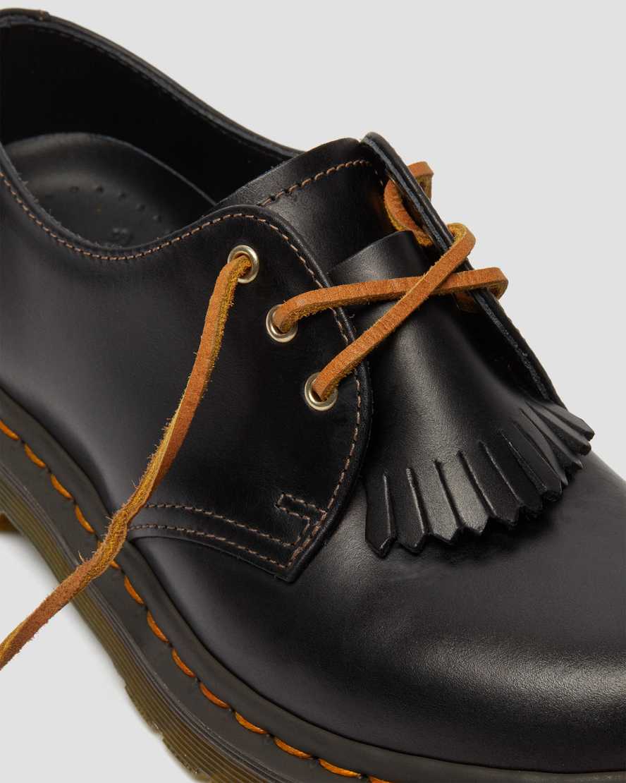 schwarze dr. martens 1461 abruzzo damen-oxfordschuhe