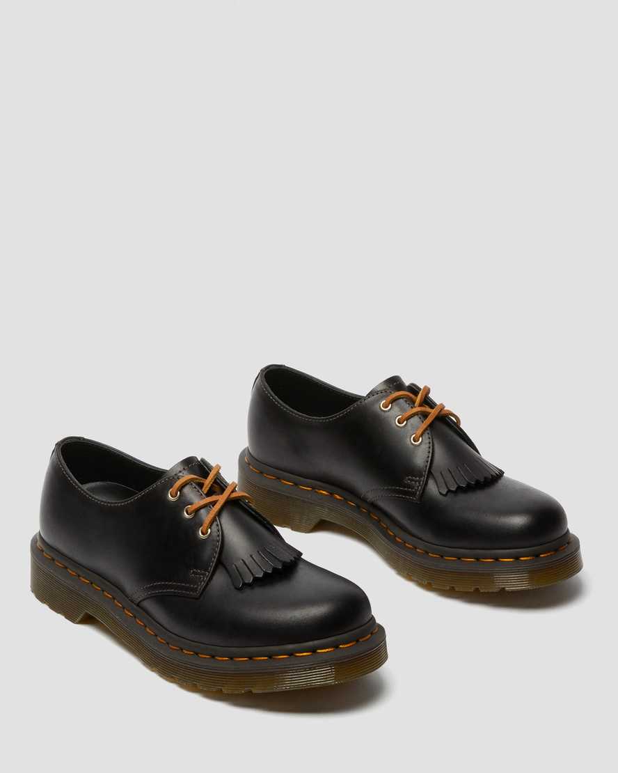schwarze dr. martens 1461 abruzzo damen-oxfordschuhe