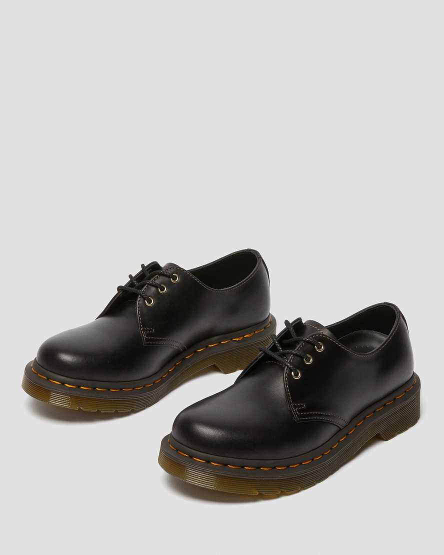schwarze dr. martens 1461 abruzzo damen-oxfordschuhe