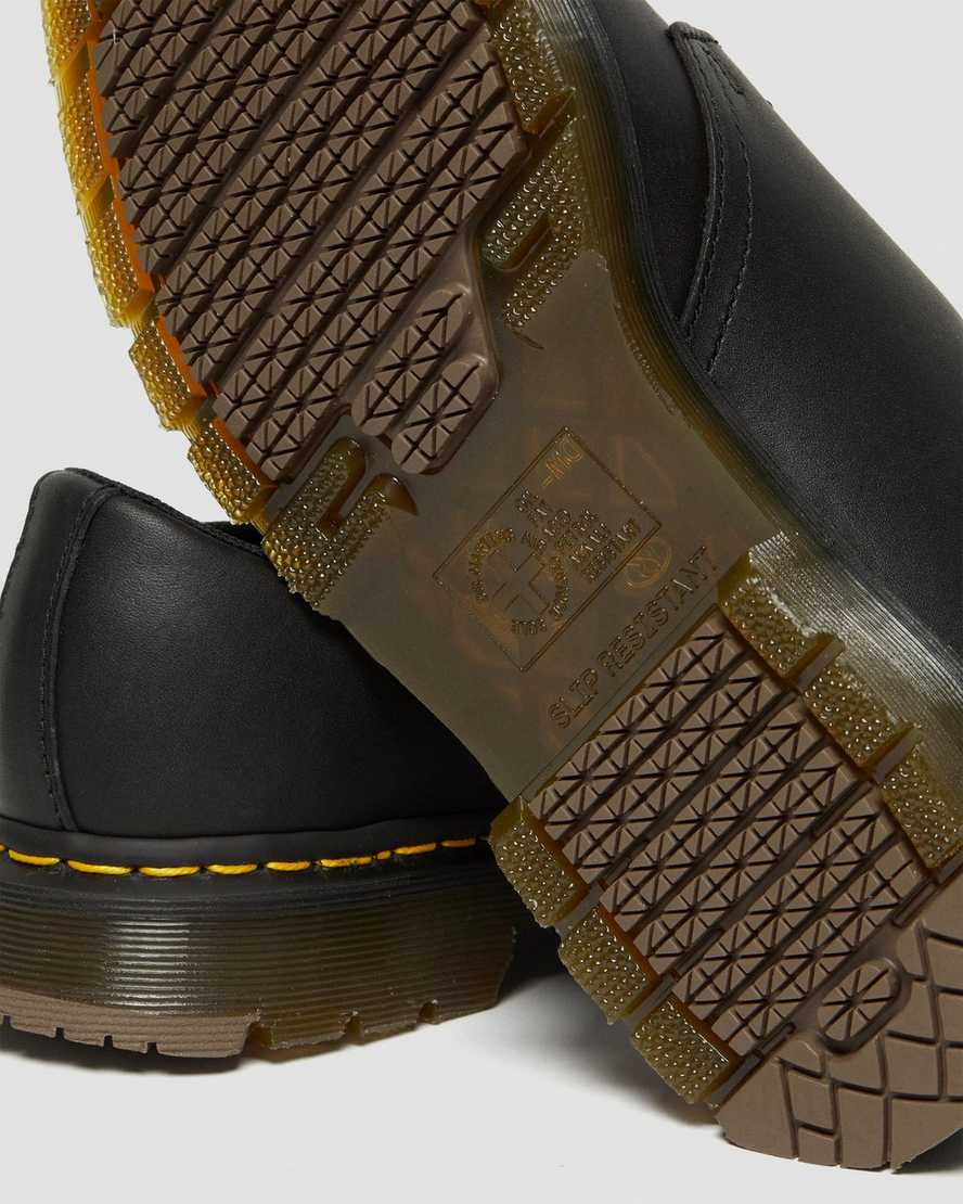schwarze dr. martens 1461 rutschfeste damen-oxfordschuhe