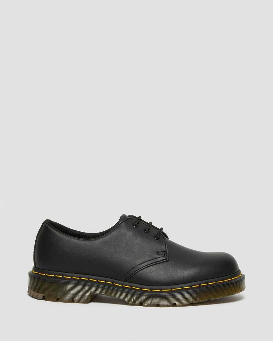 schwarze dr. martens 1461 rutschfeste damen-oxfordschuhe