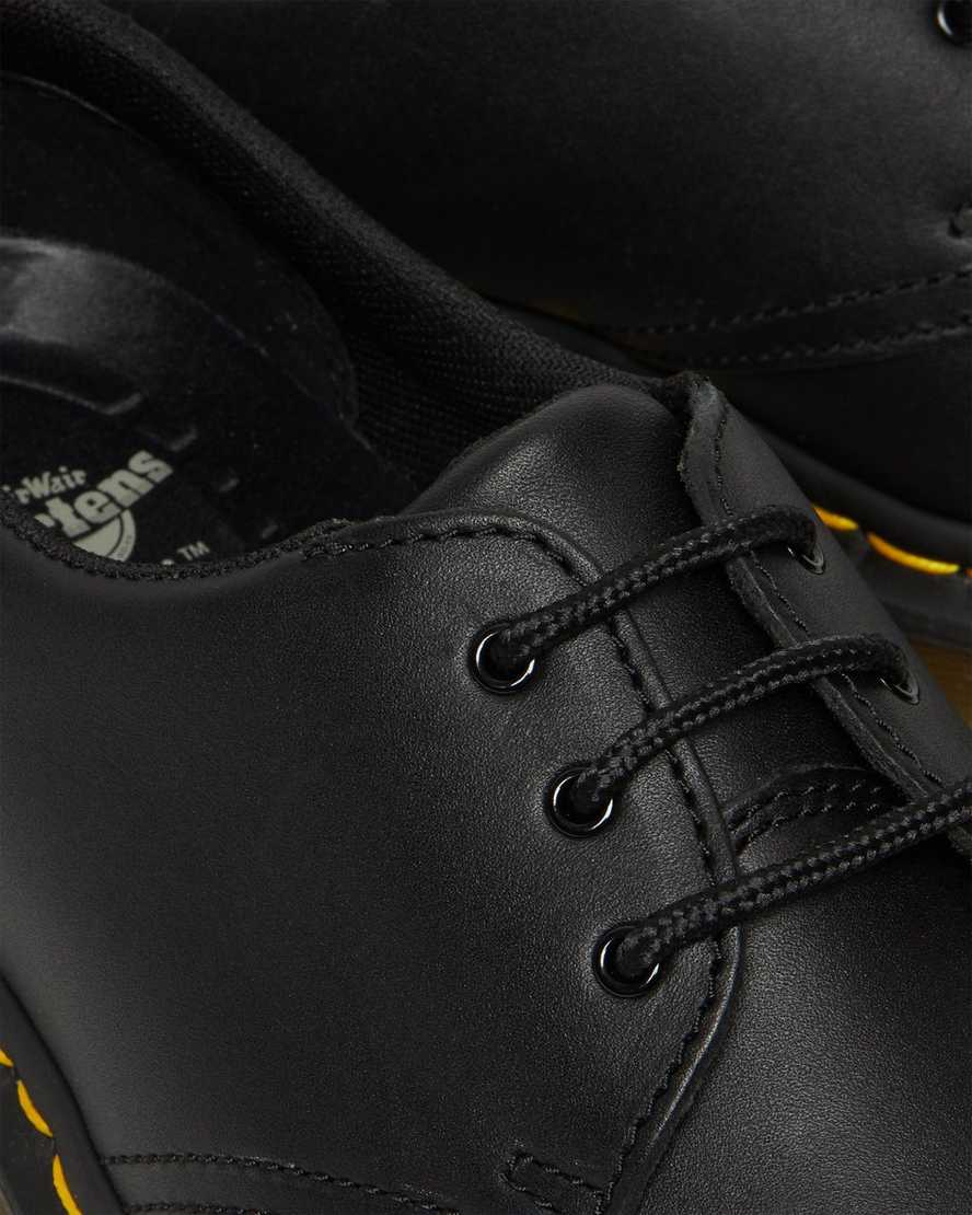 schwarze dr. martens 1461 rutschfeste damen-oxfordschuhe