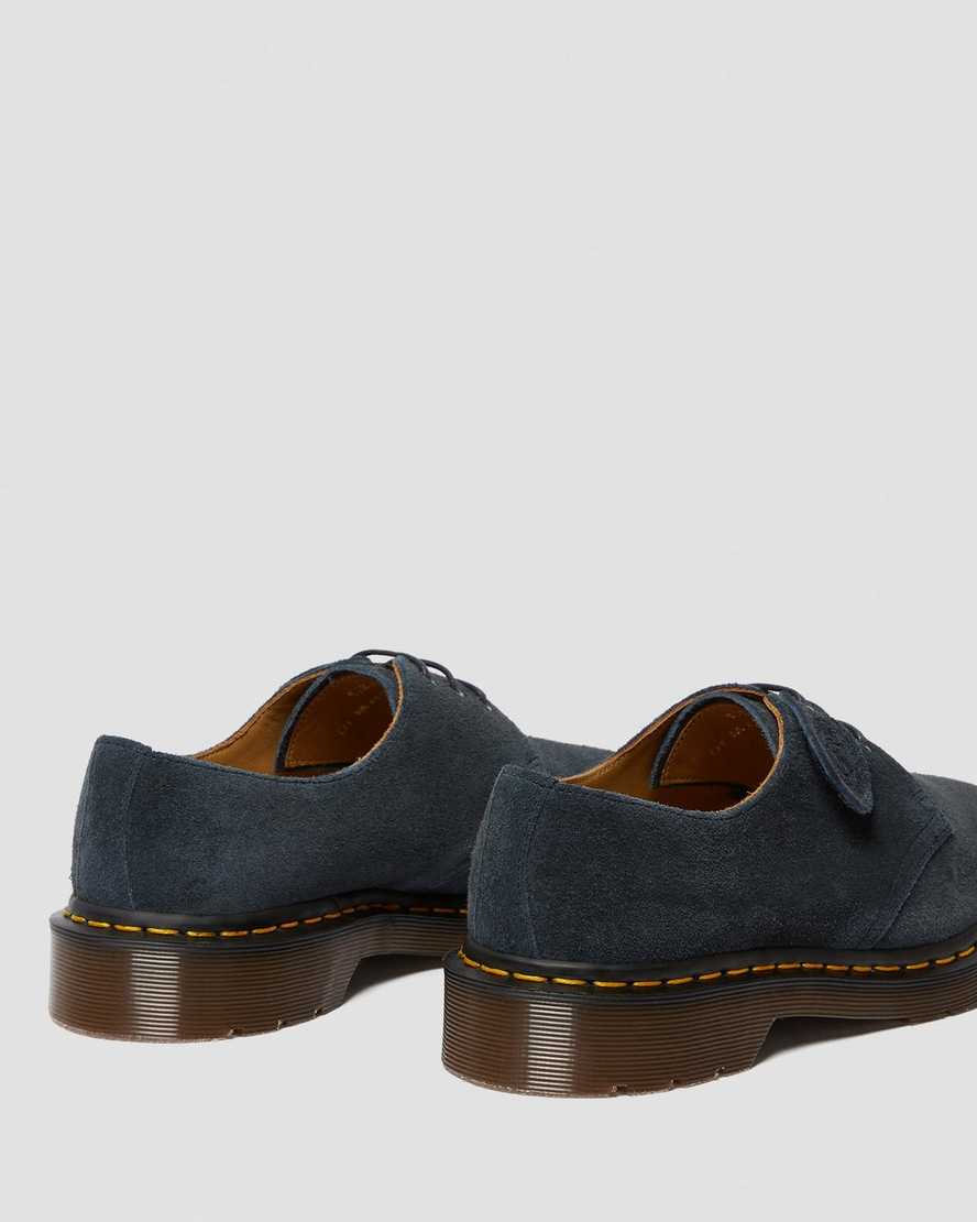 marineblaue dr. martens 1461 damen-oxfordschuhe hergestellt in england