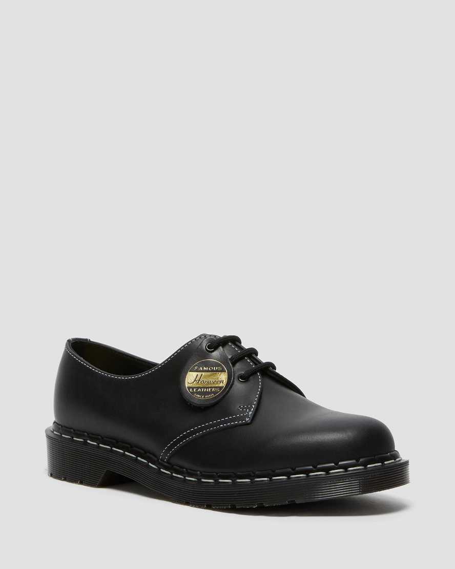 schwarze dr. martens 1461 cavalier damen-oxfordschuhe