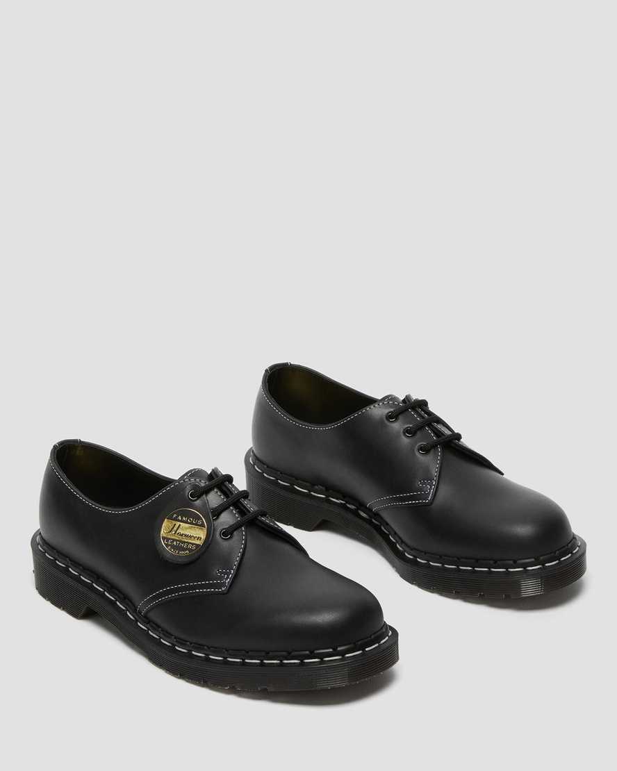 schwarze dr. martens 1461 cavalier damen-oxfordschuhe