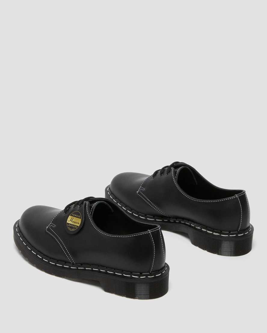 schwarze dr. martens 1461 cavalier damen-oxfordschuhe