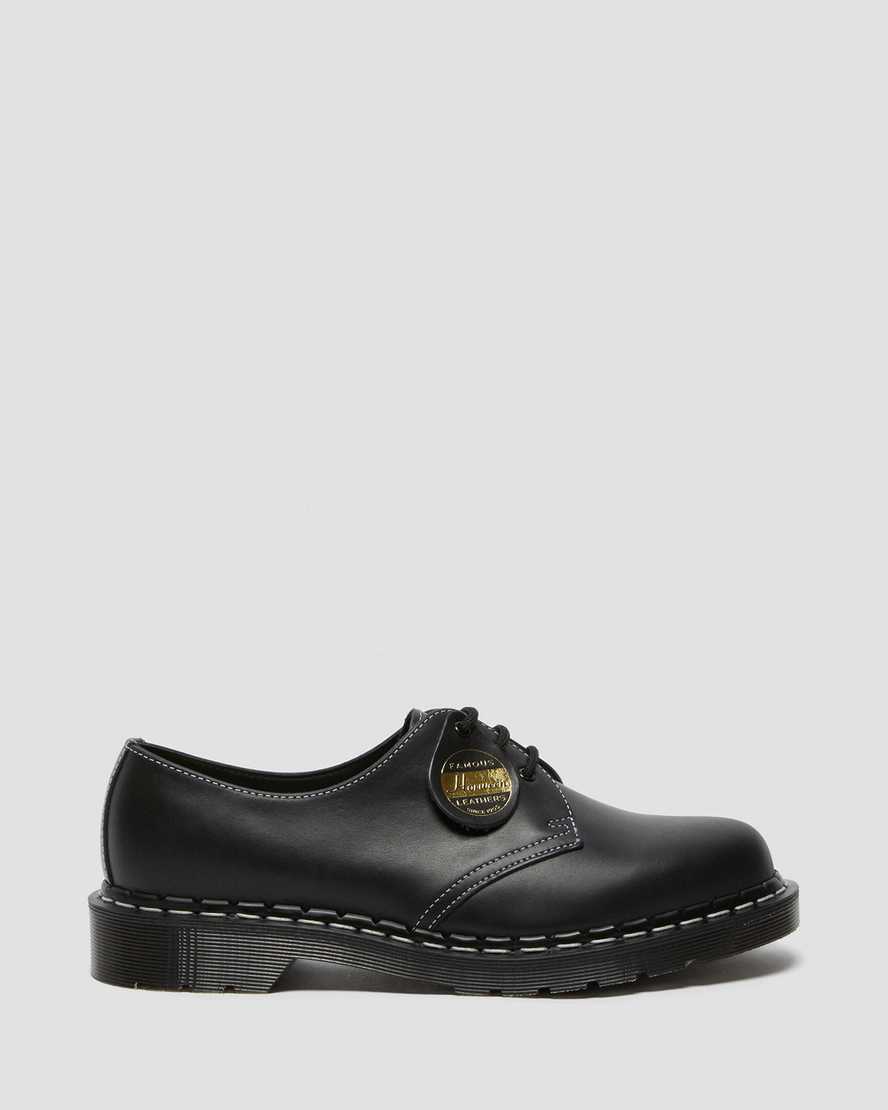 schwarze dr. martens 1461 cavalier damen-oxfordschuhe