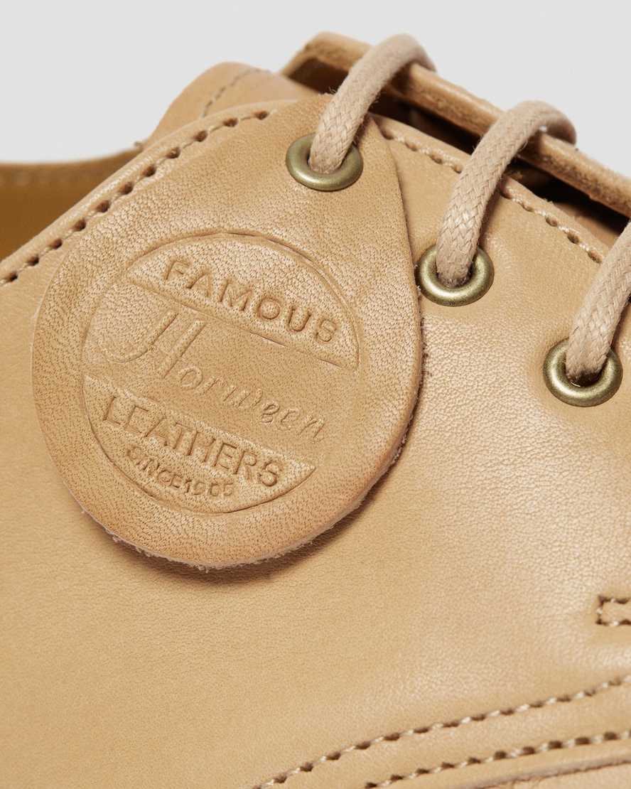 beige dr. martens 1461 veg tan damen-oxfordschuhe