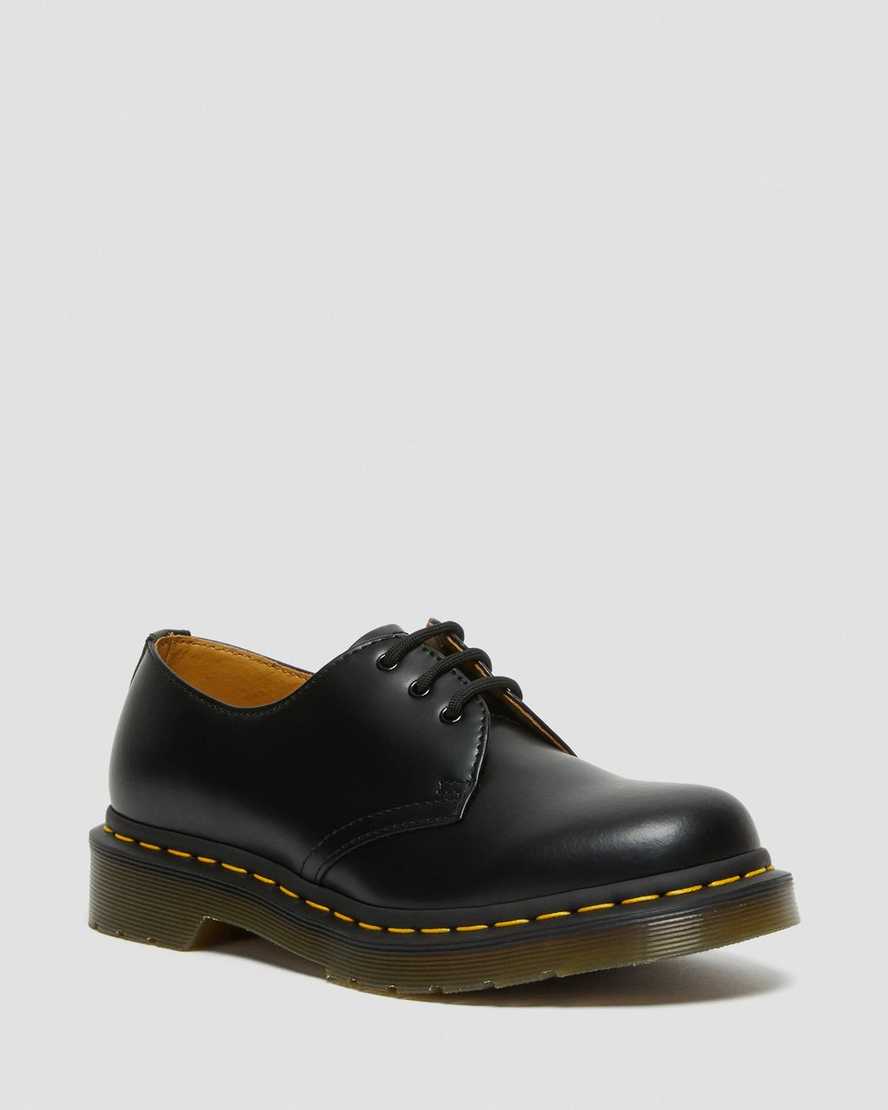 schwarze dr. martens 1461 smooth damen-oxfordschuhe