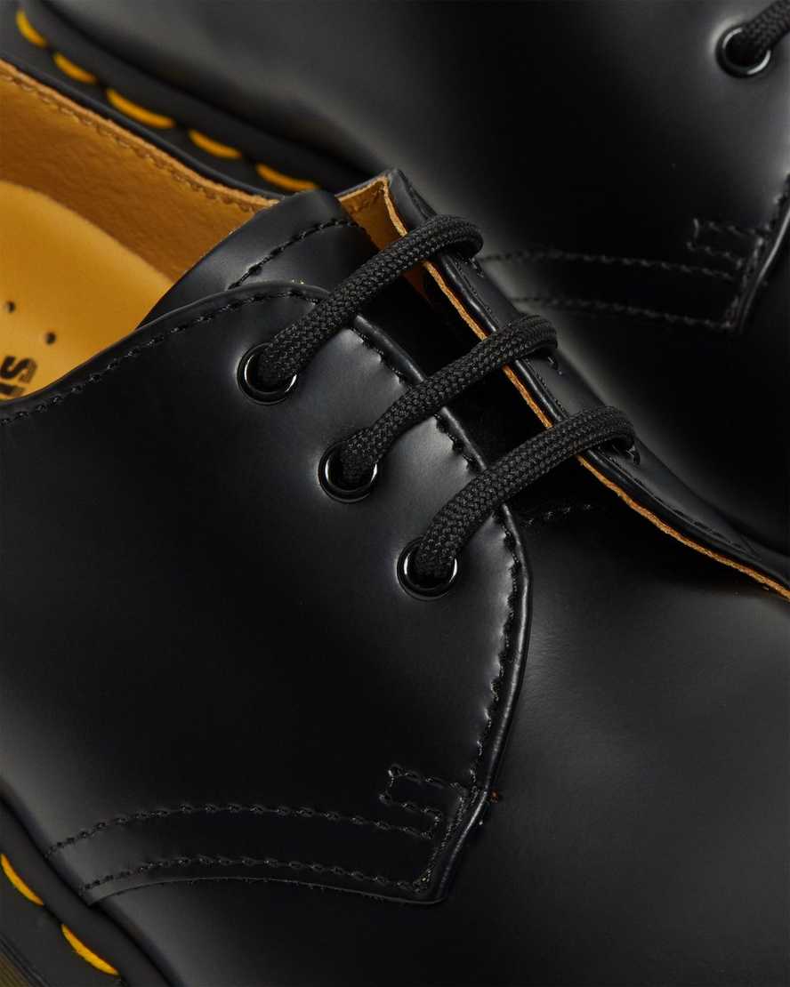 schwarze dr. martens 1461 smooth damen-oxfordschuhe