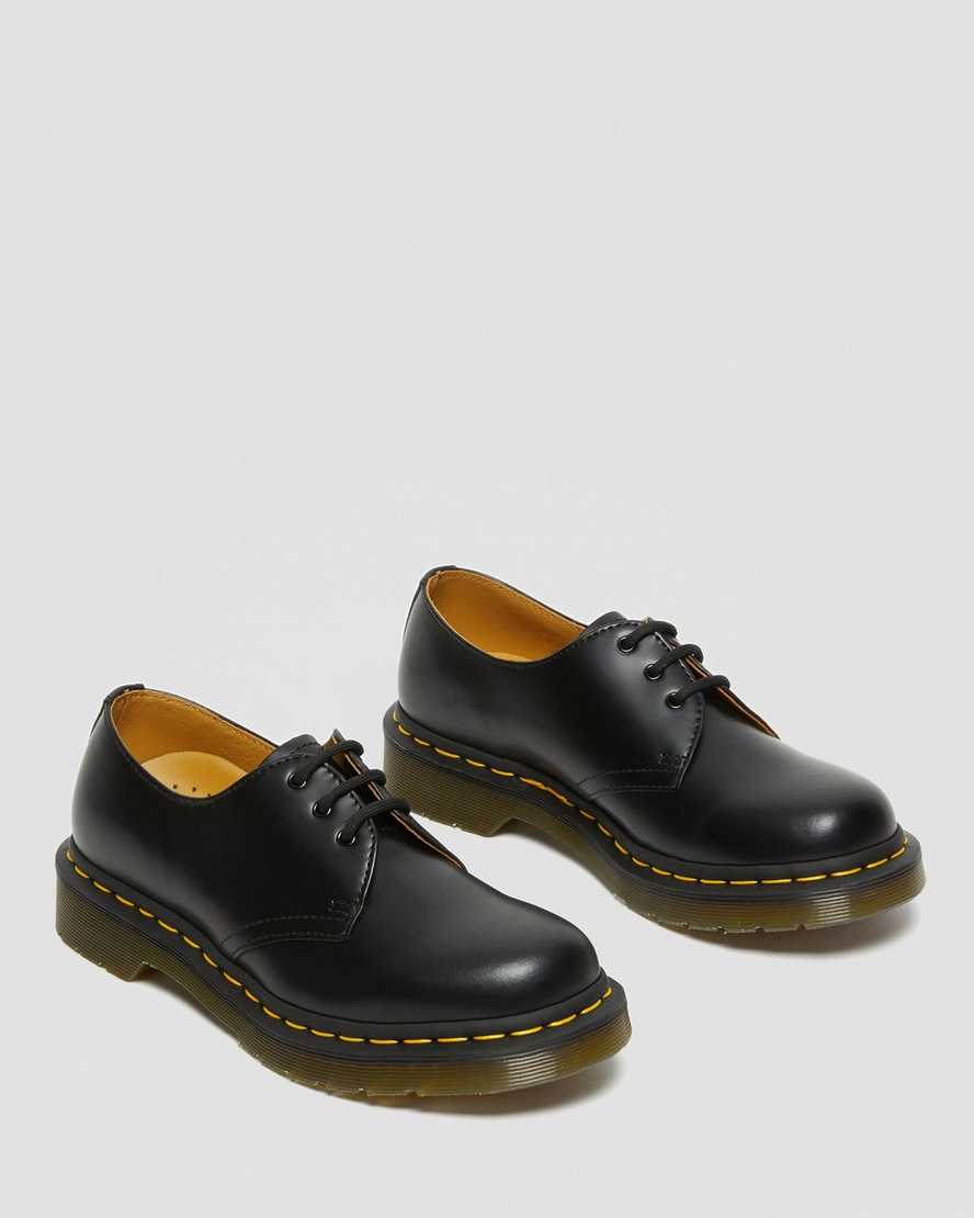 schwarze dr. martens 1461 smooth damen-oxfordschuhe