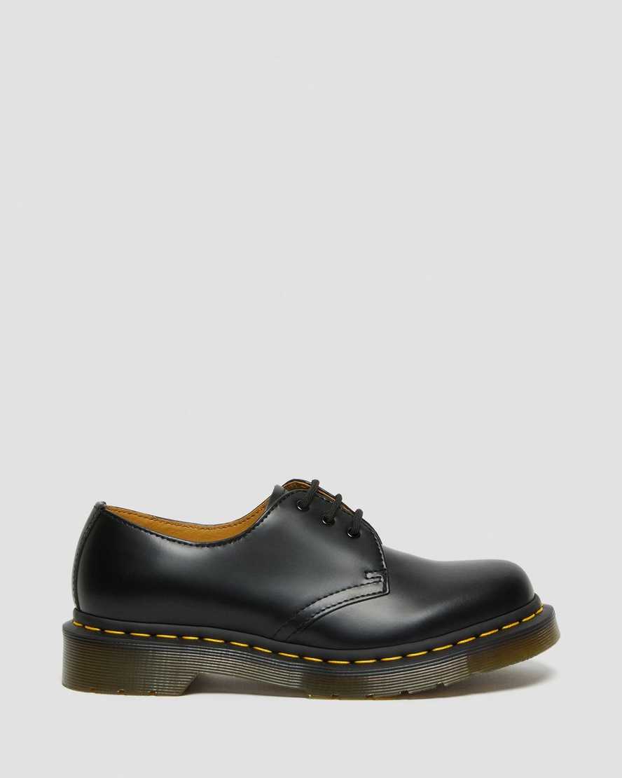 schwarze dr. martens 1461 smooth damen-oxfordschuhe