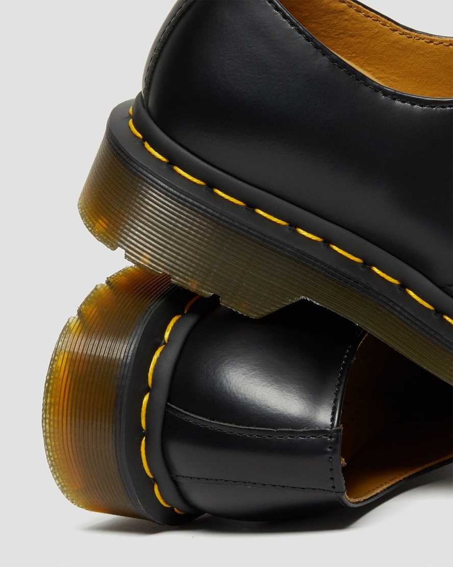 schwarze dr. martens 1461 smooth damen-oxfordschuhe
