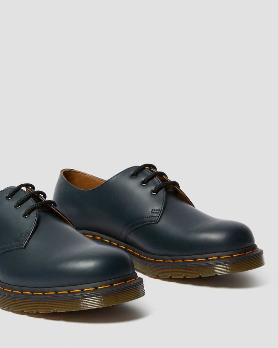 marineblaue dr. martens 1461 glatte damen-oxfordschuhe