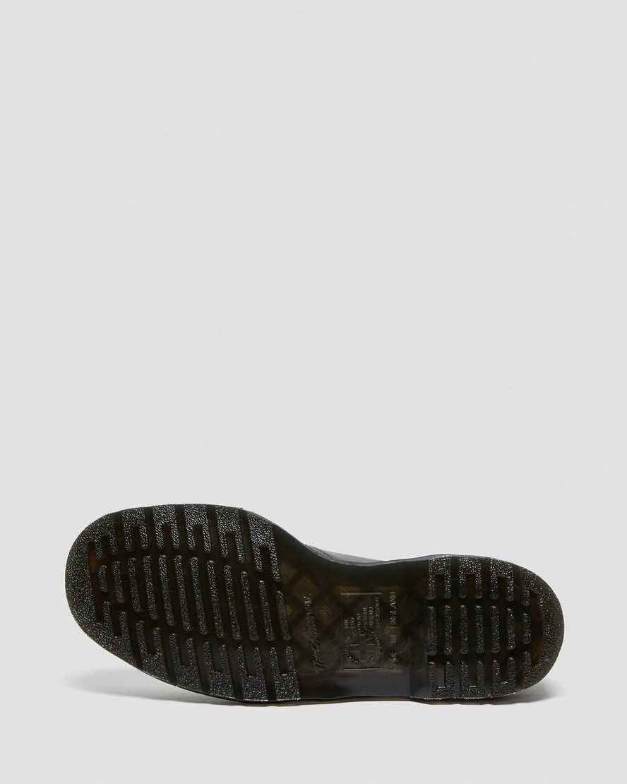 weiße und schwarze dr. martens 1461 damen-sattelschuhe