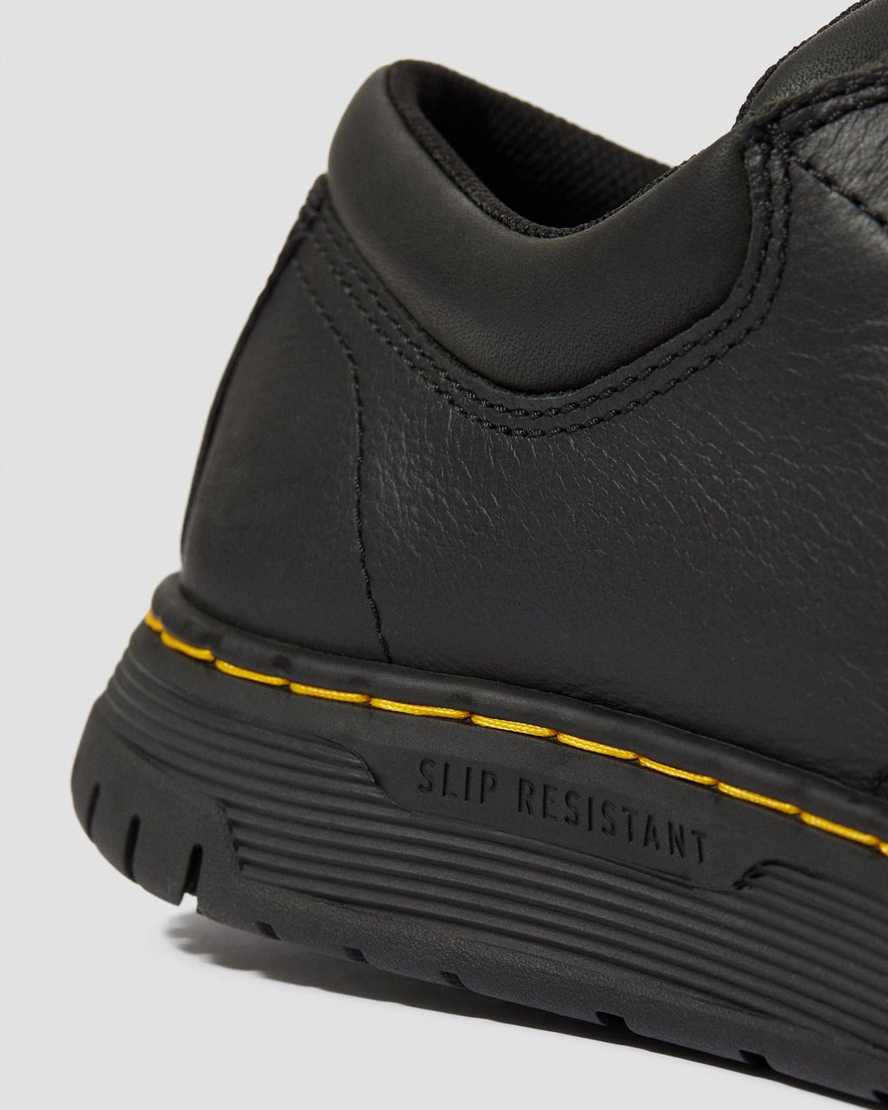 schwarze dr. martens maltby rutschfeste damen-arbeitsschuhe