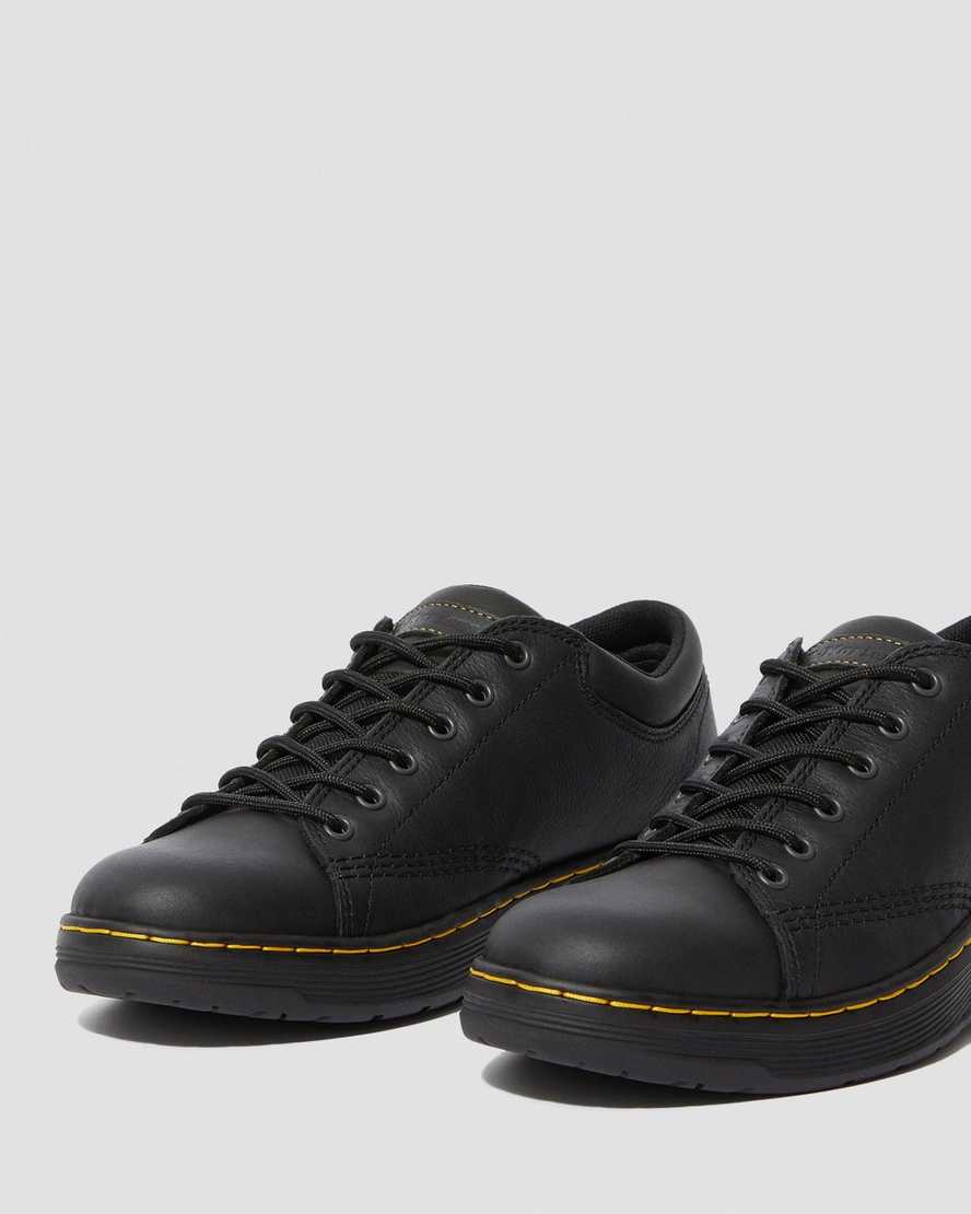 schwarze dr. martens maltby rutschfeste damen-arbeitsschuhe