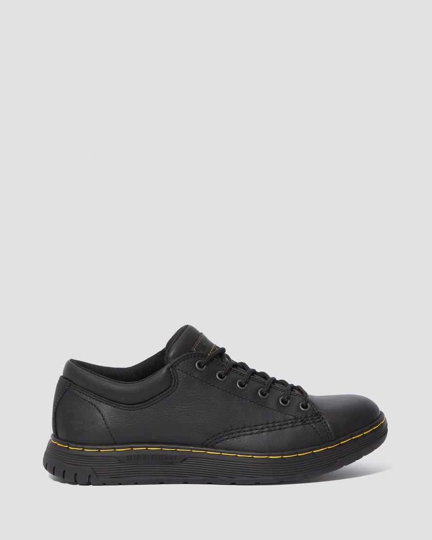 schwarze dr. martens maltby rutschfeste damen-arbeitsschuhe