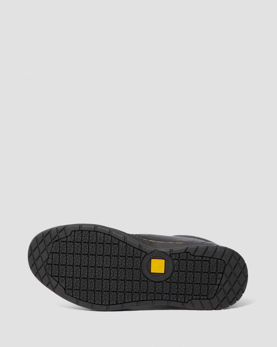 schwarze dr. martens maltby rutschfeste damen-arbeitsschuhe