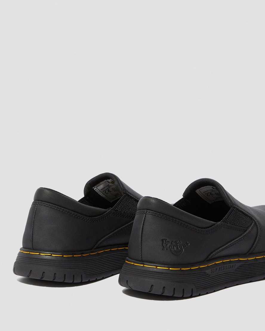 schwarze dr. martens brockley rutschfeste damen-arbeitsschuhe